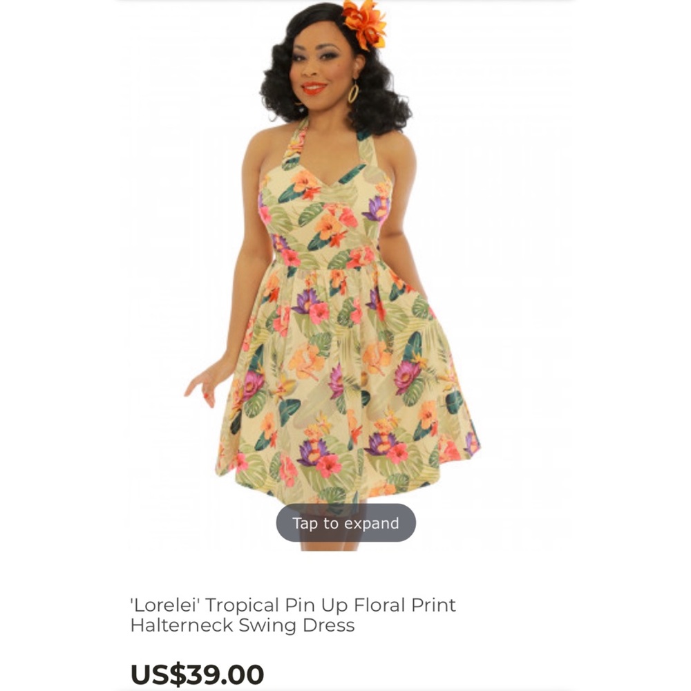 Lindy bop halter dress